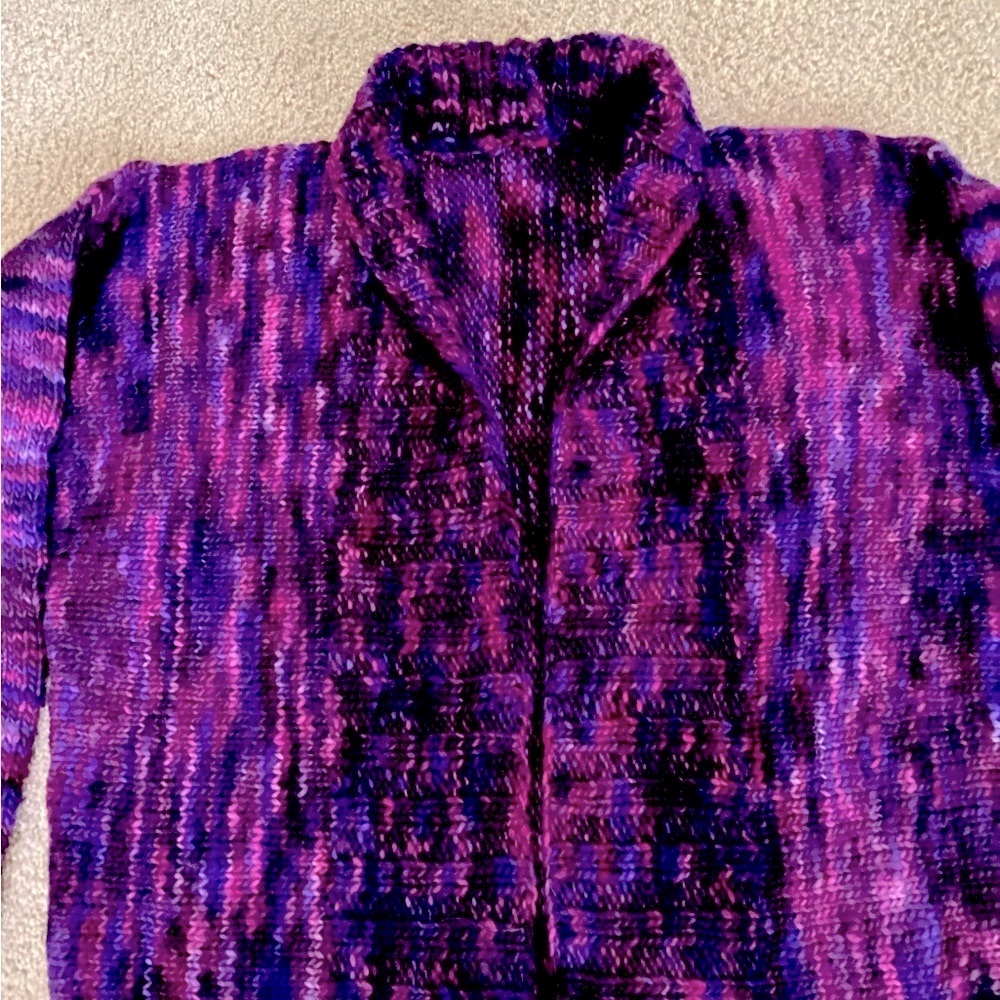 Handmade knitted sweater cardigan
